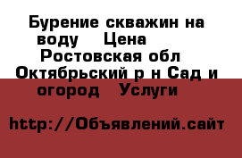 Бурение скважин на воду  › Цена ­ 500 - Ростовская обл., Октябрьский р-н Сад и огород » Услуги   